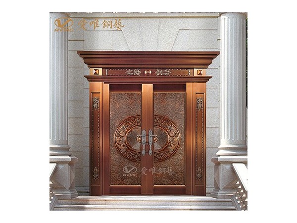 焊接工藝別墅入戶銅門(mén)