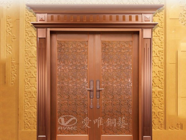 佛山別墅銅門生產(chǎn)廠家愛(ài)唯銅藝——?jiǎng)e墅銅門款式“吉祥如意”
